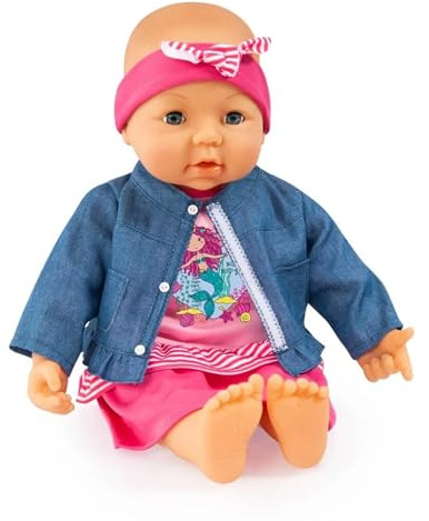 Bayer Design Puppenkleidung, mehrteilige Puppenanziehsachen, Puppenzubehör | für 42 - 46 cm Puppen geeignet, jeans, rosa