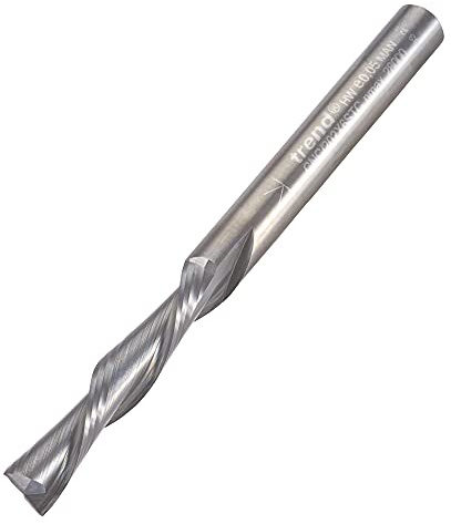 Trend CNC Compression Spiral Router Cutter, 6mm Shank, 6mm Dia, 32mm Cut | Solid Tungsten Carbide Compression Spiral Cutter With 6mm Shank And 32mm Cut Length For CNC Routing, CNC/202X6STC