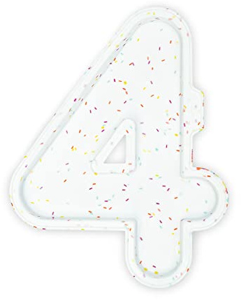 Céco Set of 2 Silicone Moulds for Layer Cake, Number Cake, Number 4 etc