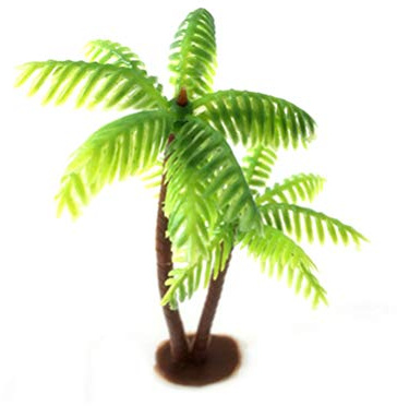 Homoyoyo Realistische Kunststoff Mini Coconut Palm Tree Fake Decor Für Landschaft Bonsai