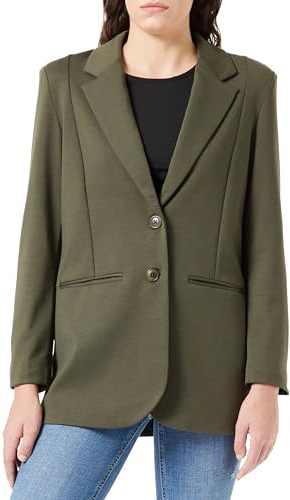 ICHI Dam IHKATE SUS Oversize BL Blazer, 190414/Forest Night, M, 190414/Forest Night, M