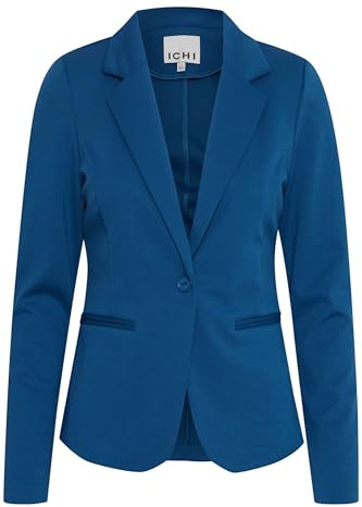 ICHI Ihkate Bl, Blazer Casual da Lavoro Donna, 194057/True Blue, S