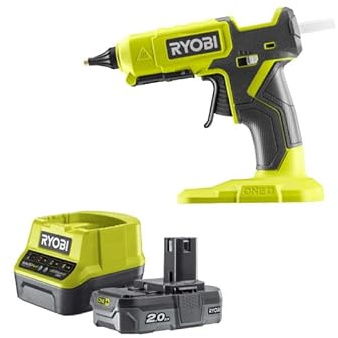 Pack RYOBI Pistolet à colle 18V One+ RGL18-0 - 1 Batterie 2.0 Ah - 1 Chargeur rapide