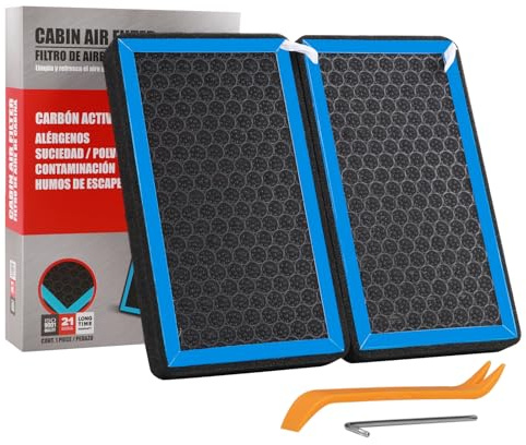 CF8791A Cabin Air Filter, Replacement CP791 with Activated Carbon Compatible with Cadillac Escalade 2002,1999-2002 Chevy Avalanche/Silverado/Suburban, GMC Sierra/Yukon.