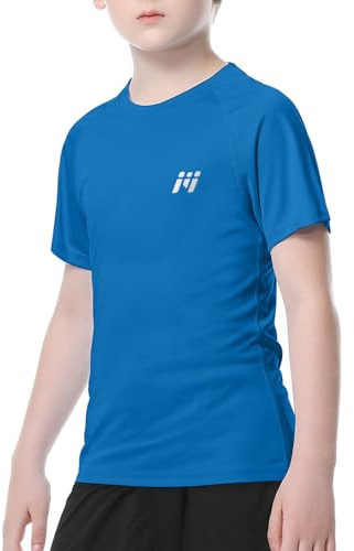 MEETWEE Pojkar Rash Guard Kortärmad Barn Simning Skjorta UV-skydd UPF 50