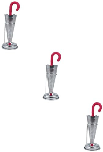 MAGICLULU 3pcs Stainless Steel Umbrella Tea Infuser Sieve Tea Filter Design Reusable Leaf Strainer Random Color
