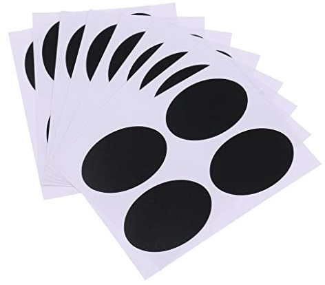 MagiDeal 36pcs DIY Tafel Sticker Aufkleber Etiketten Tafelfolie Klebefolie, Wiederverwendbar & Selbstklebend, für Dekoration, 4,9 x 3,4 cm