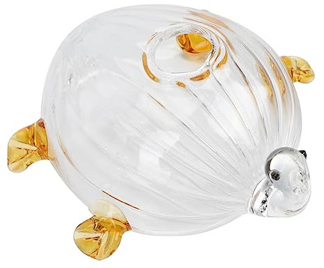 Cabilock Vase Décoratif Hydroponique Transparent Verre Forme Tortue Élégante pour Arrangement Floral Et Décoration De Bureau Matériau Verre Cadeau pour Amateurs De Jardinage