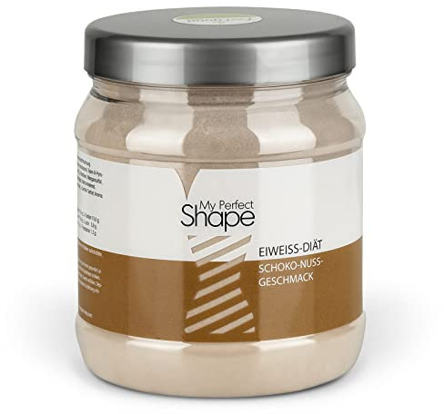 My perfect Shape - Eiweiß Diät Pulver als Mahlzeitenersatz - Schnell und lecker (Schoko-Nuss) abnehmen ohne Jo-Jo-Effekt - Protein-Shake für Muskelerhaltung und Diäterfolg - 500 g (25 Diät Shakes)