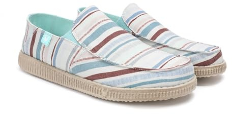 PITAS | WP150 Stripe | Mocasines de Hombre | Náuticos Casuales | Zapatillas de Vestir | Zapatos sin Cordones | Deportivas Casual | Calzado Walkinpitas | Azul 46