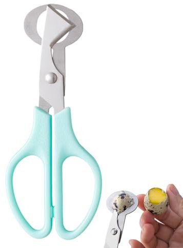 Quail Egg Cutter Piers, Stainless Steel Quail Egg Peeling Machine: Quail Egg Cookie, Egg Shell Opener with Comfortable Handle, for Home