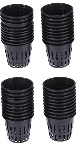 Happyyami 80stücke Teiliges Hydroponic Net Cups Schwarze Pflanzkörbe Kunststoff Für Soillose Kultur Leicht Atmungsaktiv Robust Und Langlebig Für Garten Hydrokultur Pflanzen