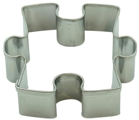 BekkiB - Ausstecher Puzzle - Ausstechform Maße 5 x 4,5 cm - Spülmaschinengeeignete Puzzle-Ausstechform aus Edelstahl - Zum Backen von Plätzchen - 998716