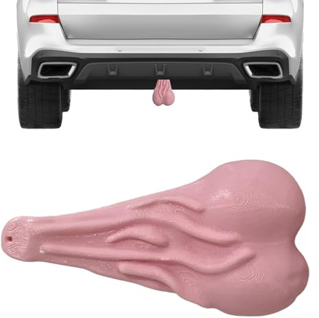 Eojpdji Bumper Balls Bull Eggs - Bull Eggs for Towing Hitch or Bumper, Funny Automobile Outdoor Vehicle Decoration Joke Item for Him Men Friends Husband Boyfriend
