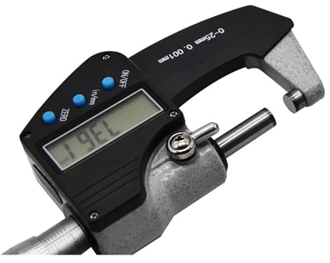 BAFEIYA Micrómetro Digital electrónico MM/IN micrómetro Exterior 0.001MM micrometro de Profundidad de Alta precisión 0-25 25-50 50-75 75-100MM(25-50mm)