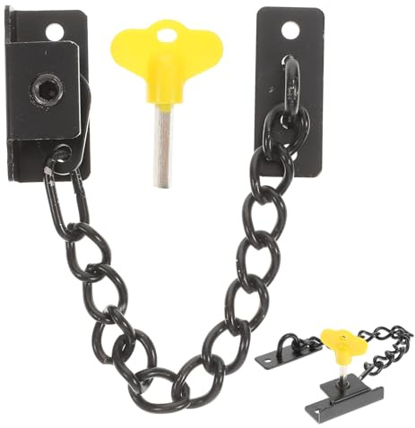 VALICLUD Verrou de Porte en Acier Inoxydable Chaîne de Sécurité pour Fenêtre Ajustable Verrou de Sécurité Intérieure Chaîne Renforcée Anti-Effraction Usage Domestique Hôtel Bureau