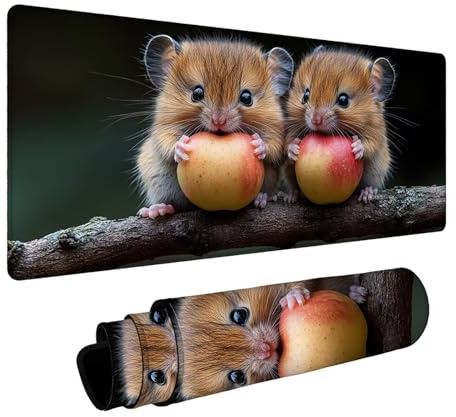 Mauspad Maus Mauspad XXL 400x900x3mm, Schreibtischunterlage Tier Wasserfest Gaming Mauspad Genauigkeit und Geschwindigkeit Verbessern für Gaming Zubehör Laptop Büro PC Geschenke für Männer FSBD-6806