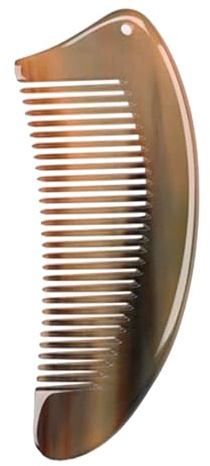 Peine anti estático, peine de bocina anti estática Cepillo de cabello | Cepillo de huesos Cierre de salud de barba hecha a mano para hombres y
