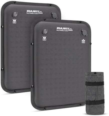 EULANT Inflatable Seat Cushion,Self-Inflating Portable Seat Cushion Travel Foam Cushion Pad for Airplane,Camping, Sports Events(2 Pack)