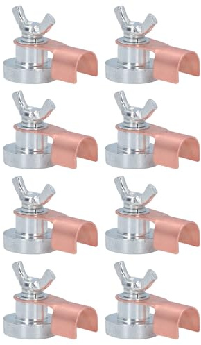 Acouto 8 Pezzi Morsetto di Messa a Terra Magnetico per Saldatura Morsetto di Messa a Terra Portatile di Supporto per Saldatura in Metallo per Accessori di L 3 2 Cm / 3 Pollici Alla Ricerca di Removi