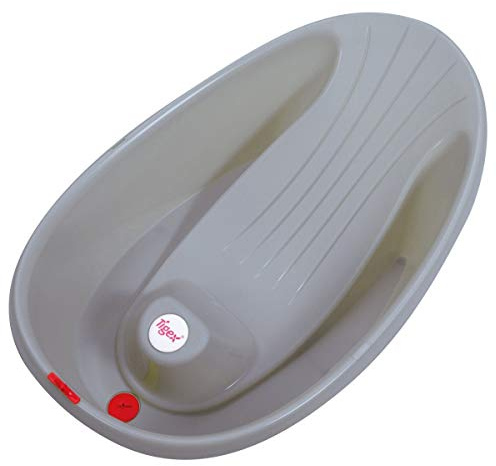 Tigex Baignoire Bébé Mini, Compacte et Ultra-Légère, 0-12 Mois, Base Antidérapante