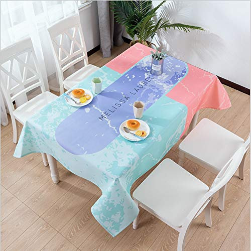 Tovaglia, Tempo Tranquillo Tovaglia Cucitura La Stampa A Colori Design Anti-Rughe Esterno Impermeabile Party Decorazione, Pulire Grande Tovaglia, Usato Per Il Tavolo Da Cucina Tavola Decorazione A Bu