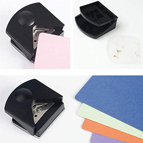 Awayhall Coupe-Papier Corner Perforatrice Angle Arrondi Fraise RonArrondie Et Chanfreinage Visite Photo en Plastique PVC Film Coupé Les Coins Ronds Coupe-Coin Papier Rond Pratique