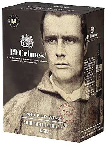 19 Crimes Red Wine Box from South Eastern Australia, 1500ml (Packaging may vary)