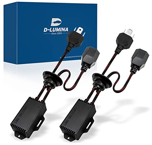 D-Lumina Decodificadores para faros delanteros LED H4, decodificador LED completo con cancelación de errores, cancelador de advertencia de computadora, paquete de 2