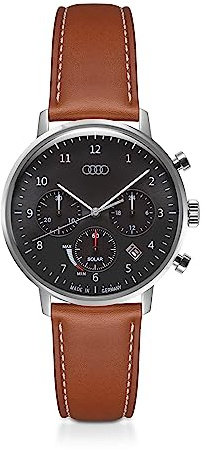 Audi Collection Mixte Analogique Montre avec Bracelet en Cuir 3102300200