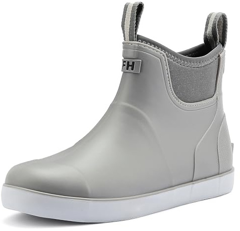 Jesindr Stivali Gomma Uomo Da Pioggia, Stivali Da Pesca, Antiscivolo Leggere Comode Shorty Boots, Impermeabile Nero Scarpe Da Giardino