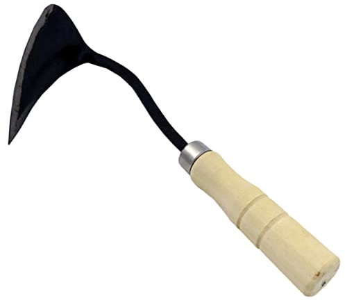 Yardwe Dreieckige Spitzhacke Mit Holzgriff Ergonomisches Gartenwerkzeug Für Einfaches Jäten Und Pflanzen Langlebig Und Scharf Für Optimale Leistung Im Gartenbau