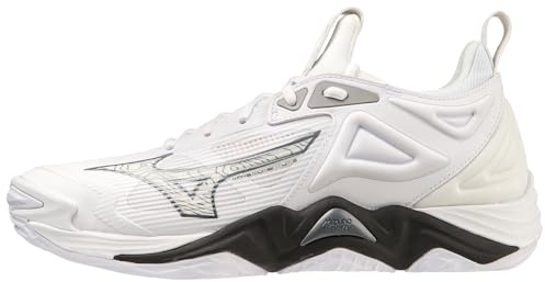 Mizuno Wave Momentum 3 Herr Volleyball Shoe, Volleyballskor för män, Svart vit, 10.5