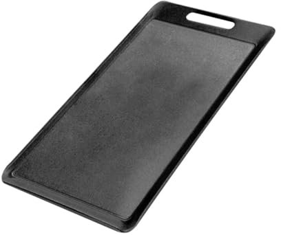 MAGICLULU Pratica Piastra per Barbecue Piastra in Ferro per Barbecue Padella Antiaderente per Bistecche Bordi Lisci Festa di Inaugurazione della Casa