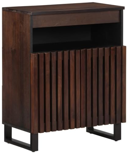 vidaXL Sideboard Braun 60x34x75 cm Massivholz Mango