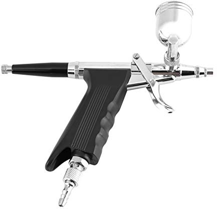 Aerógrafo Multiusos con Gatillo de Pistola Pulverizadora de Alimentación Lateral de 2 Tazas para Pintura Artística 166