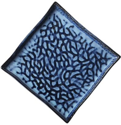 COLLBATH Ceramic Square Tray Platter Fruit Plate Sushi Dish Pasta Serving Plate for Home and Restaurant