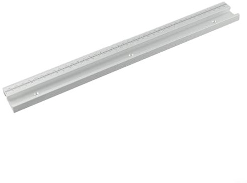 Entgoinggo 45 Typ T-Nut-Gehrungsschiene, Aluminiumlegierung, T-Schienen-Schieber, gerade Kante, Klemmwerkzeug für Frästisch, Tischsägen und Bandsägen (40 cm)