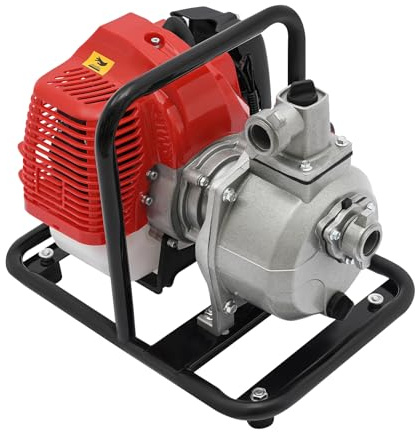 2-stroke gasoline motor vattenpump 43 CC pump vatten pumpning trädgårdspump husvattenverk självsugande vattenpump för bevattning, landskapsarkitektur, stadsvård, dränering