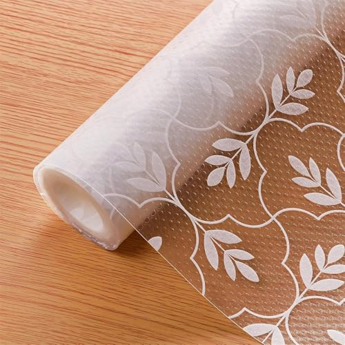 Kitchen Drawer Liner, Shelf Liners for Kitchen Cupboards, Non-adhesive Cabinet Mat, Waterproof & Non-slip Cupboard Mat, 30x300CM EVA Fridge Shelf Pad for Shelves, Shoe Racks