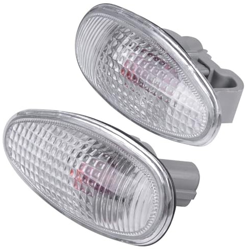 SQIFBA Intermitentes Laterales LED Lámpara Luz Señal Giro Delantera Coche para Mitsubishi para Outlander para Pajero para Montero para Shogun para Lancer para Galant MR522027 Señal Giro Coche