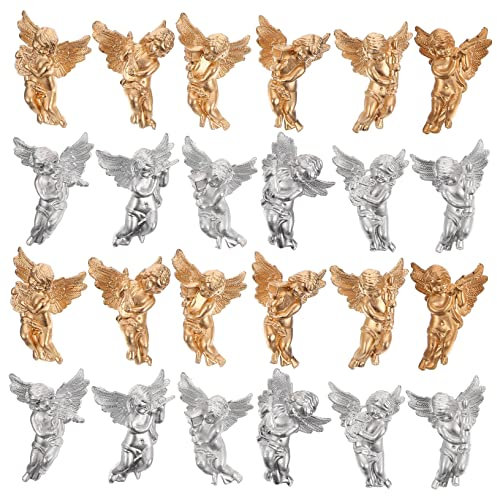 Cabilock 24stücke Hängender Weihnachtsengel Aus Kunststoff Weihnachtsbaumschmuck Zum Aufhängen Hängende Engelfiguren Für Weihnachtsdekorationen Hängender Engelschmuck Als Weihnachtsanhänger