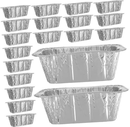POPETPOP 30pièces Bac De Récupération pour à Gaz Poêle pour Barbecue Bassine pour Extérieur Bac De Récupération pour Barbecue Aluminium Poêle pour à Friteuse à Air