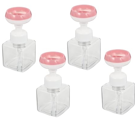 Healvian 4pezzi Bottiglie Schiumogene per Uso Domestico da Riutilizzabili per Fiori e Sapone Liquido Resistenti e Pratiche per Docce e Mani