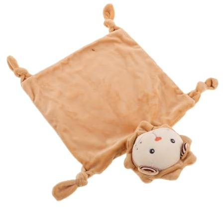 FIXOSHEE Kuscheldecke für Babys Löwe Beruhigungshandtuch Babyschmusedecke Klein Weich Atmungsaktiv Babyspielzeug Neugeborene Kleinkind Geschenk