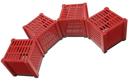 Sosoport 4 pièces Boîte de Filtre Aquarium Réutilisable Cube Purificateur Eau Robuste pour Étangs Bassins et Abreuvoirs Chevaux Design Creux Facile à Nettoyer
