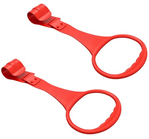 MERRYHAPY 2 Pezzi Anelli per Camminata Anelli da Trazione per Lettino e Recinto Gioco Supporto Sicuro per Stare in Piedi Maniglie Ergonomiche per Esercizi di Coordinazione e Apprendimento in