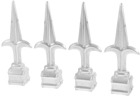 CIYODO Terminali per Pali di Recinzione in Metallo 4 Pezzi Puntali Decorativi per Cancello da Giardino e Fattoria Accessori per Recinzioni Esterne Resistenti e Facili da Mantenere
