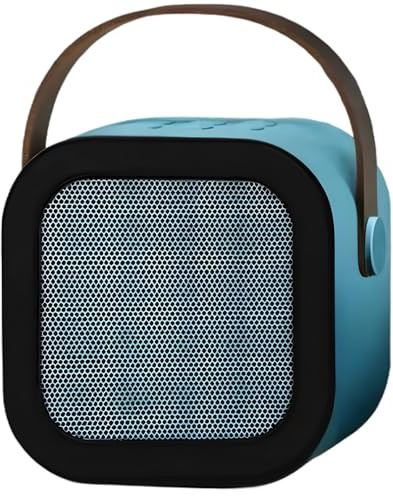 Mini macchina per karaoke per bambini, altoparlante wireless portatile con 2 microfoni, luci LED colorate, lunga durata, ideale per divertimento