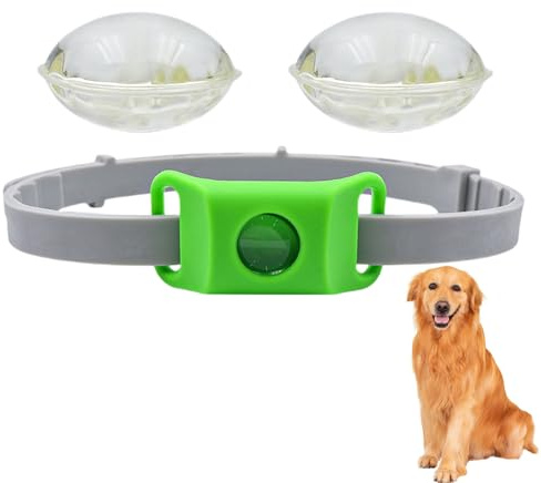 BauPaw Collare Antiparassitario, Ciondolo Antiparassitario Cani Naturale, Ingredienti 100% Naturali, Taglia unica per tutti (1 Pezzi)
